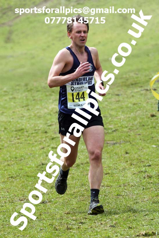 Masters men 2021 NECAA Cross Country Relays, Thornley Farm, Peterlee, Saturday, April 10th. Photo: David T. Hewitson/Sports for All Pics